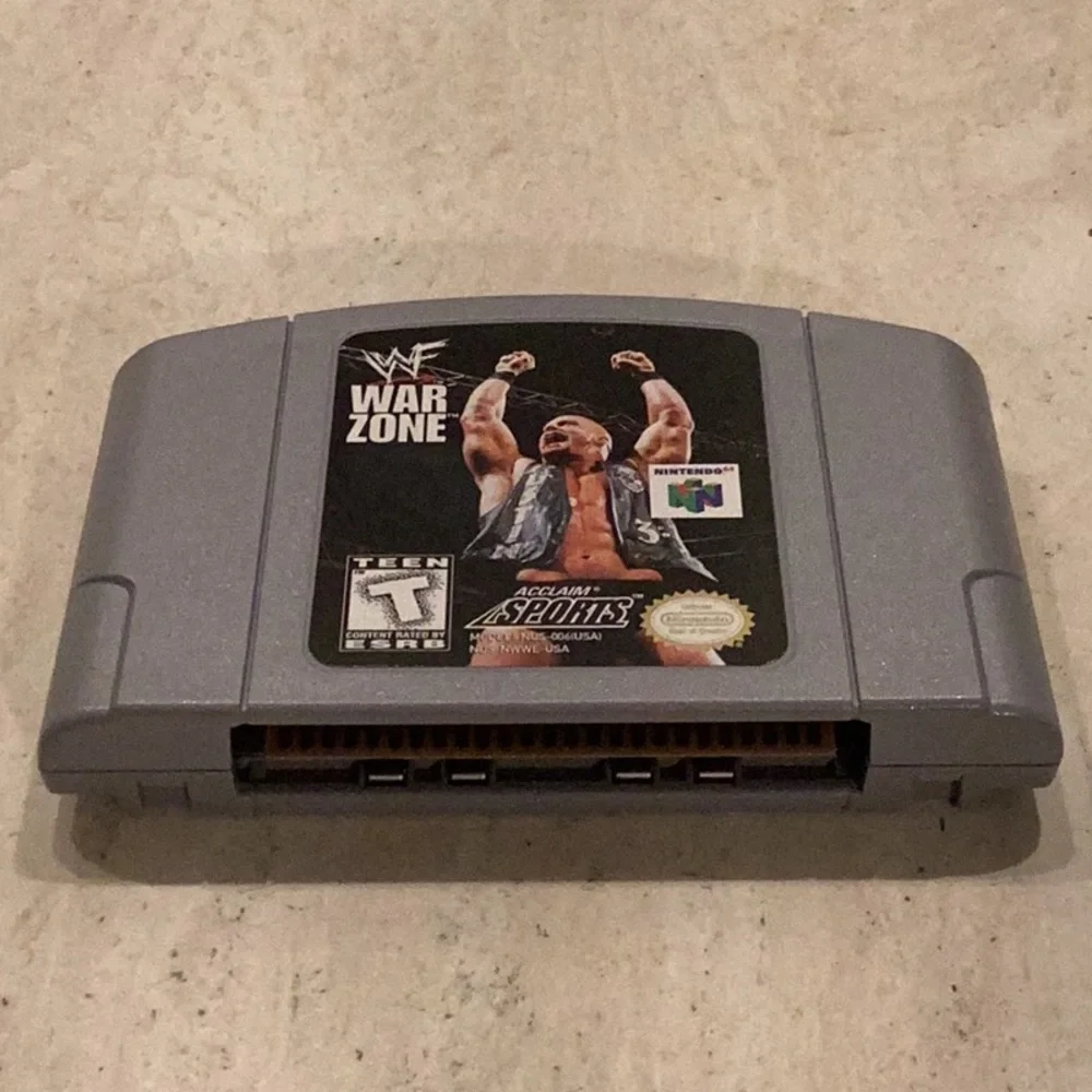 WWF War Zone Nintendo 64 Game N64 Authentic Tested